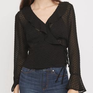 Dynamite Sheer Wrap Top
